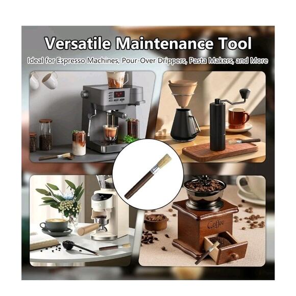 Coffee Brush Grinder Cleaner Tool Espresso Machine Cleaning Brush Barista Brush - Picture 6 of 8